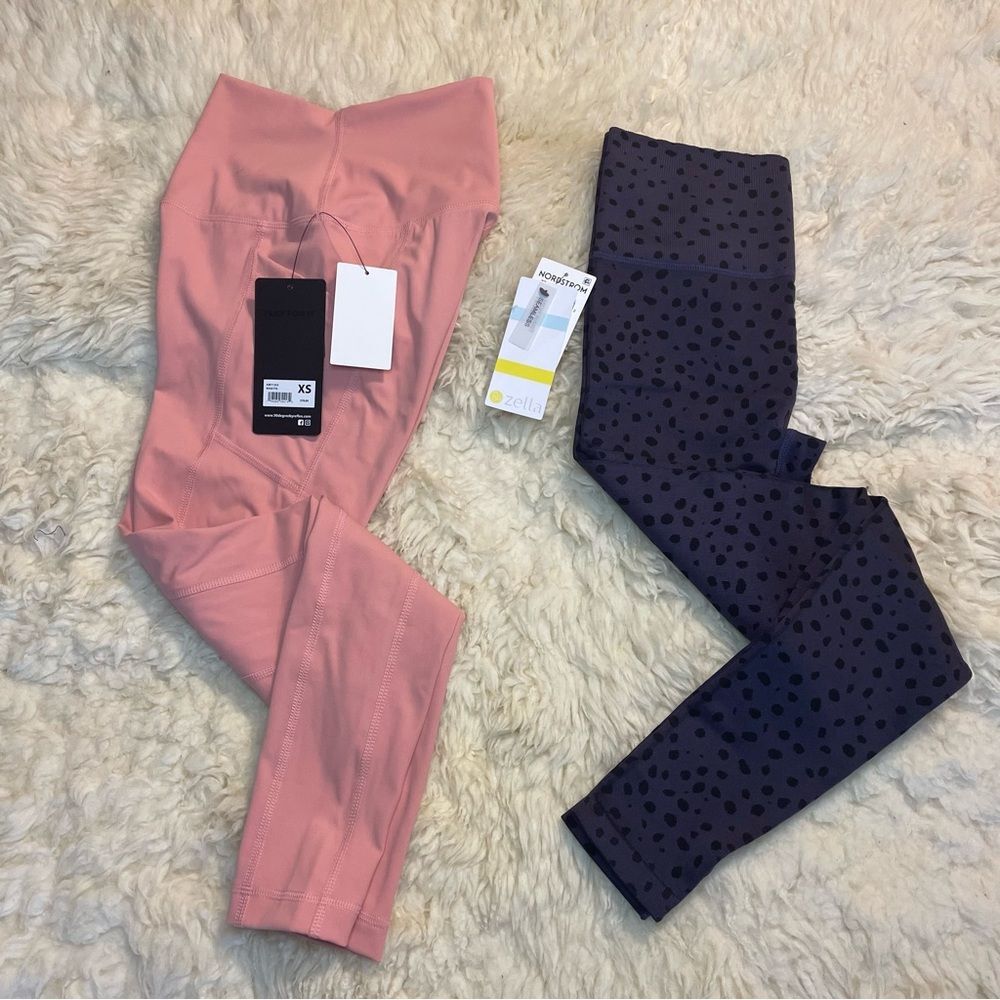 2 pieces high waist leggings